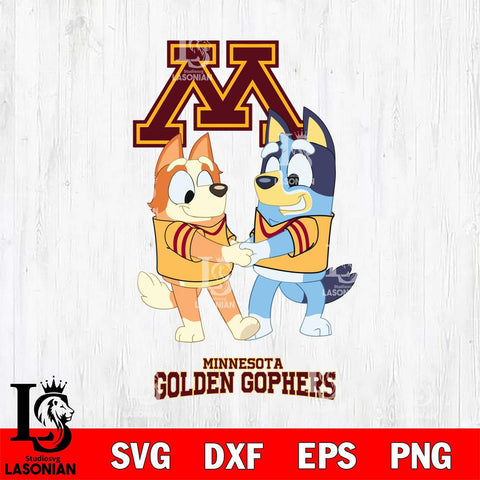 Minnesota Golden Gophers Bluey Chilli Dance Svg Eps Dxf Png File, Digital Download, Instant Download