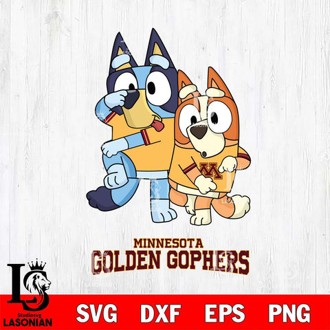 Minnesota Golden Gophers Bluey Chilli Dance Mode Svg Eps Dxf Png File, Digital Download, Instant Download