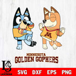 Minnesota Golden Gophers Bluey Chilli Sport Svg Eps Dxf Png File, Digital Download, Instant Download