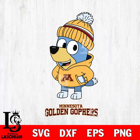 Minnesota Golden Gophers Bluey Hoodie Sport Svg Eps Dxf Png File, Digital Download ,Instant Download, Cricut File