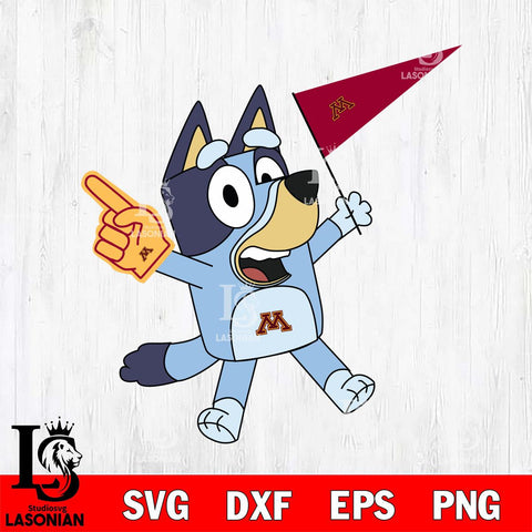 Minnesota Golden Gophers Bluey flag Svg Eps Dxf Png File, Digital Download, Instant Download