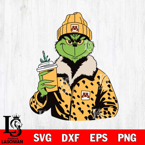 Minnesota Golden Gophers Boujee Grinch 12 Svg Eps Dxf Png File, Digital Download, Instant Download