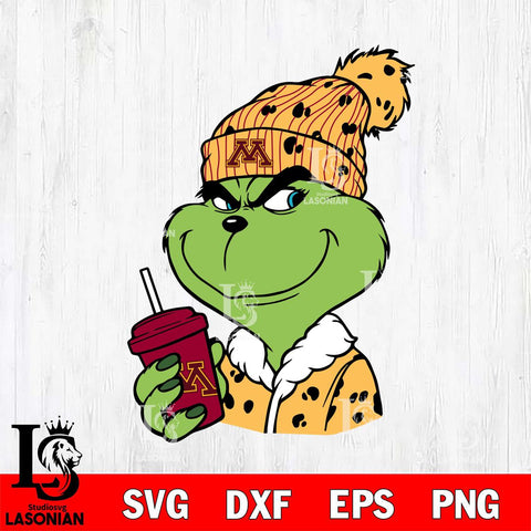 Minnesota Golden Gophers Boujee Grinch 3 Svg Eps Dxf Png File, Digital Download, Instant Download