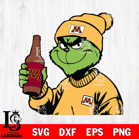 Minnesota Golden Gophers Boujee Grinch 5 Svg Eps Dxf Png File, Digital Download, Instant Download