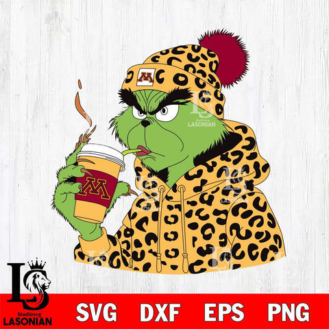 Minnesota Golden Gophers Boujee Grinch 8 Svg Eps Dxf Png File, Digital Download, Instant Download