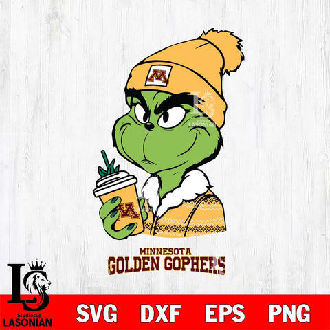 Minnesota Golden Gophers Boujee Grinch Christmas Cut Files Cricut, Svg Dxf Eps Png file, Digital download , Silhouette