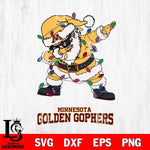 Minnesota Golden Gophers Dabbing Santa Claus Ugly Christmas Svg dxf eps png pdf file,NCAA svg,Digital Download,Cricut file