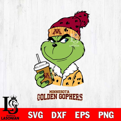 Minnesota Golden Gophers Grinch hat Svg Eps Dxf Png File, Digital Download, Instant Download