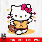 Minnesota Golden Gophers Hello Kitty sport 10 Svg Eps Dxf Png File, NCAA svg, Digital Download, Instant Download