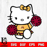 Minnesota Golden Gophers Hello Kitty sport 4 Svg Eps Dxf Png File, NCAA svg, Digital Download, Instant Download