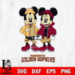 Minnesota Golden Gophers Mickey Minnie Mouse Football Svg Eps Dxf Png File, NCAA svg , File Cut , Digital Download , Instant Download, Cut Svg Files