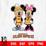 Minnesota Golden Gophers Mickey Minnie Mouse Pink Svg Eps Dxf Png File, NCAA svg , File Cut , Digital Download , Instant Download, Cut Svg Files