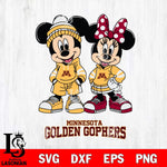 Minnesota Golden Gophers Mickey Minnie Rugby Hoodie Svg Eps Dxf Png File, NCAA svg , File Cut , Digital Download , Instant Download, Cut Svg Files