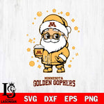 Minnesota Golden Gophers Santa Claus Coffe Svg dxf eps png pdf file,NCAA svg,Digital Download,Cricut file