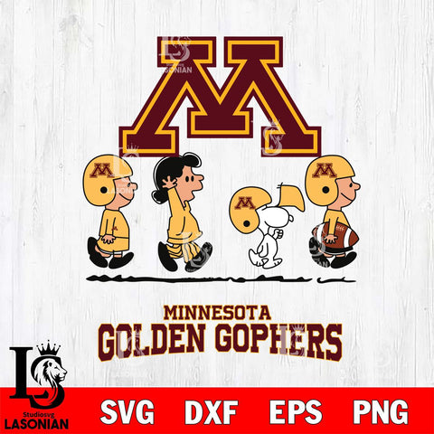 Minnesota Golden Gophers Snoopy Sport 12 Svg Eps Dxf Png File, Digital Download