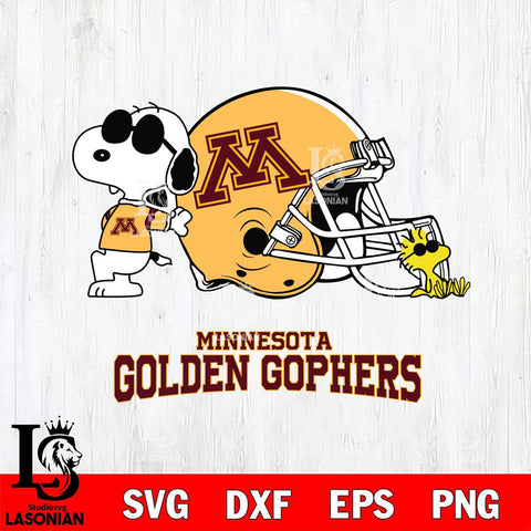 Minnesota Golden Gophers Snoopy Sport 2 Svg Eps Dxf Png File, Digital Download