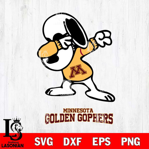 Minnesota Golden Gophers Snoopy Sport 3 Svg Eps Dxf Png File, Digital Download