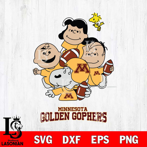 Minnesota Golden Gophers Snoopy Sport 4 Svg Eps Dxf Png File, Digital Download