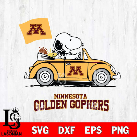 Minnesota Golden Gophers Snoopy Sport 5 Svg Eps Dxf Png File, Digital Download