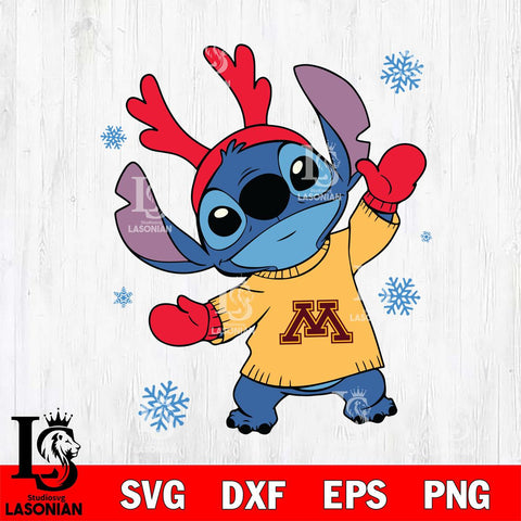 Minnesota Golden Gophers Stitch Santa Christmas Svg Eps Dxf Png File, Digital Download, Instant Download