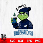 Minnesota Timberwolves Grinchy Bougie Christmas Cut Files Cricut, Svg Dxf Eps Png file , Silhouette