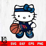 Minnesota Timberwolves Hello Kitty basketball Svg Eps Dxf Png File, Digital Download, Instant Download