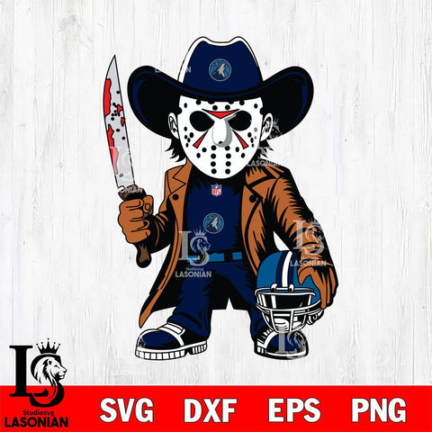 Minnesota Timberwolves Jason Voorhees Horror Svg Eps Dxf Png File, Digital Download, Instant Download