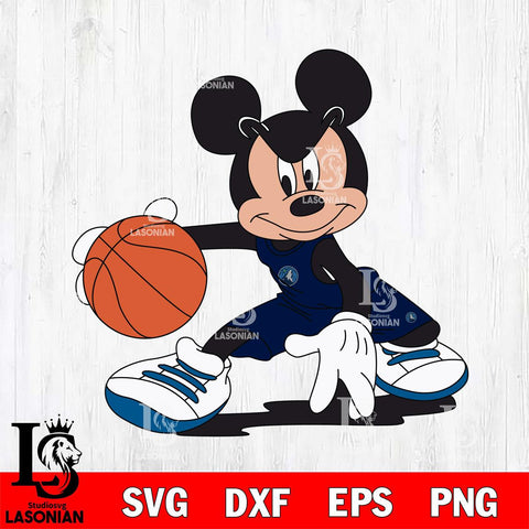 Minnesota Timberwolves Mickey Minne 4 Nba Svg Eps Dxf Png File, Digital Download, Instant Download