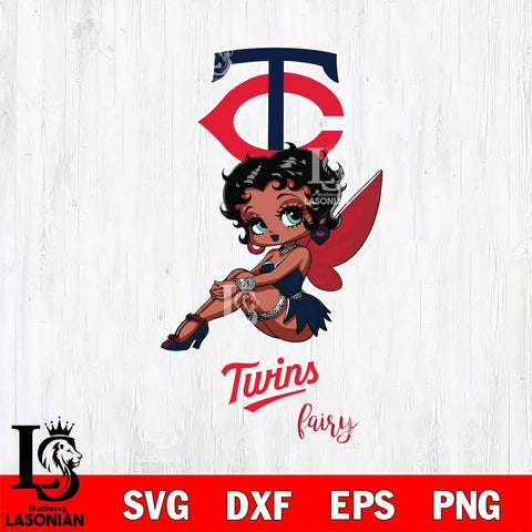 Minnesota Twins Beauty Black Fairy Betty Boop