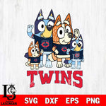 Minnesota Twins Bluey & Bingo 14 Svg Eps Dxf Png File, MLB svg, Digital Download, Instant Download