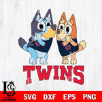 Minnesota Twins Bluey & Bingo 15 Svg Eps Dxf Png File, MLB svg, Digital Download, Instant Download