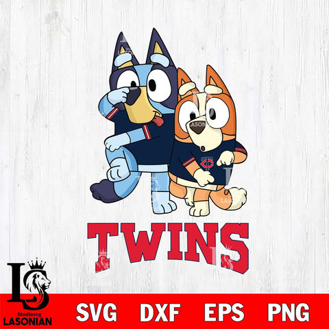 Minnesota Twins Bluey & Bingo 18 Svg Eps Dxf Png File, MLB svg, Digital Download, Instant Download