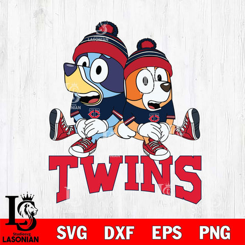 Minnesota Twins Bluey & Bingo 8 Svg Eps Dxf Png File, MLB svg, Digital Download, Instant Download