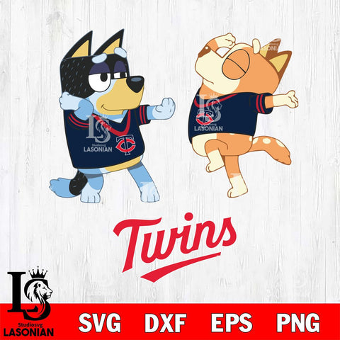 Minnesota Twins Bluey Dance Svg Eps Dxf Png File, Digital Download, Instant Download