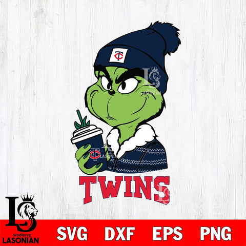 Minnesota Twins Boujee Grinch Christmas Cut Files Cricut, Svg Dxf Eps Png file , Silhouette