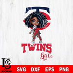 Minnesota Twins Fan Girl Svg Eps Dxf Png File, Digital Download, Instant Download