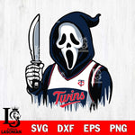 Minnesota Twins Ghostface 6 Svg Eps Dxf Png File, Digital Download, Instant Download