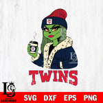 Minnesota Twins Girls Grinch Bougie Svg Eps Dxf Png File, Digital Download, Instant Download