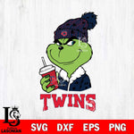 Minnesota Twins Grinch Cofffe Christmas Cut Files Cricut, Svg Dxf Eps Png file , Silhouette