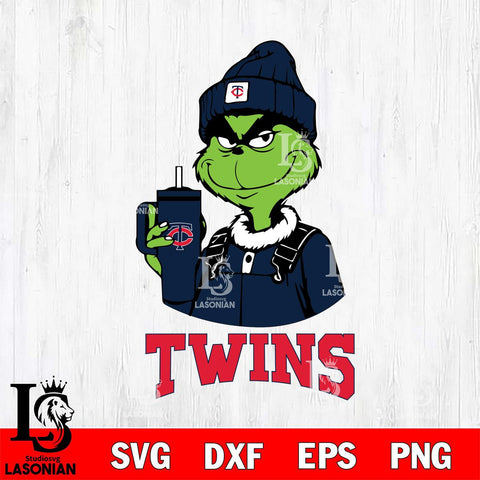 Minnesota Twins Grinch Football Christmas Cut Files Cricut, Svg Dxf Eps Png file , Silhouette