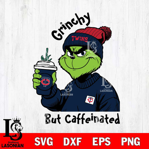 Minnesota Twins Grinchy But Caffeinated Svg Eps Dxf Png File, Digital Download, Instant Download