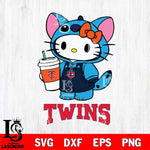 Minnesota Twins Hello Kitty Stitch Svg Eps Dxf Png File, MLB svg, Digital Download, Instant Download