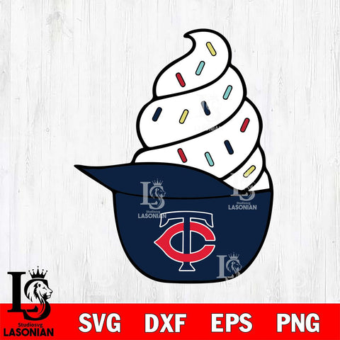 Minnesota Twins Ice Cream Hat Svg Eps Dxf Png File, Digital Download, Instant Download