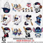 Minnesota Twins MLB Bundle 12 Svg Eps Dxf Png File, Digital Download, Instant Download