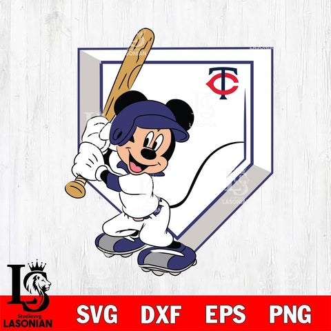 Minnesota Twins Mickey 2 Svg Eps Dxf Png File, Digital Download, Instant Download