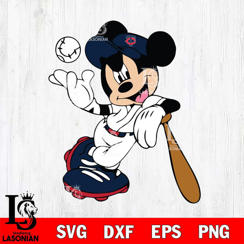 Minnesota Twins Mickey Svg Eps Dxf Png File, Digital Download, Instant Download