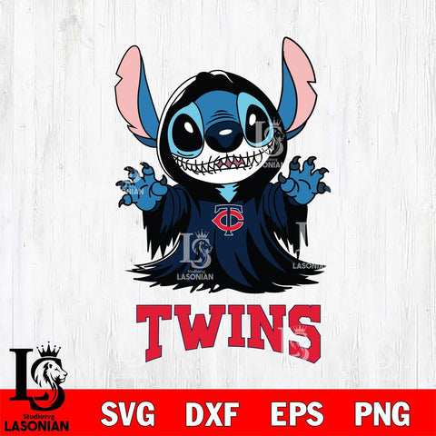 Minnesota Twins Stitch Ghost Svg Eps Dxf Png File, MLB svg, Digital Download, Instant Download