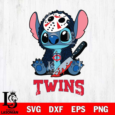 Minnesota Twins Stitch Jason Voorhees Svg Eps Dxf Png File, MLB svg, Digital Download, Instant Download