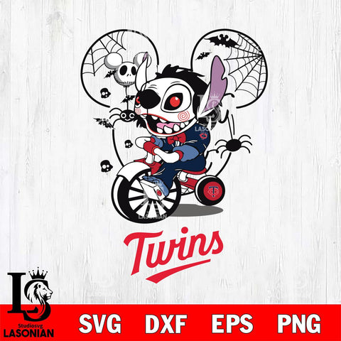 Minnesota Twins Stitch Jigsaws Halloween Svg Eps Dxf Png File, Digital Download, Instant Download