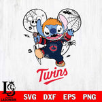 Minnesota Twins Stitch Michael Halloween Svg Eps Dxf Png File, Digital Download, Instant Download